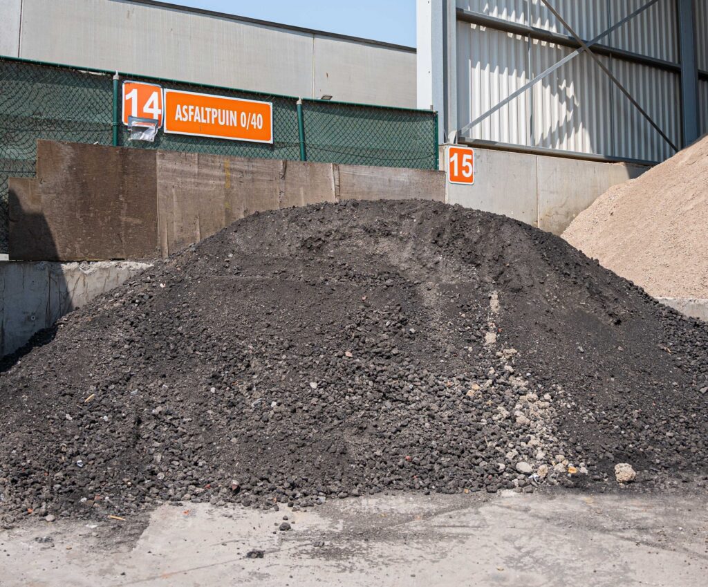 Vulsteke verbeke poperinge asfaltgranulaat gerecycleerd bouwmateriaal bouwafval