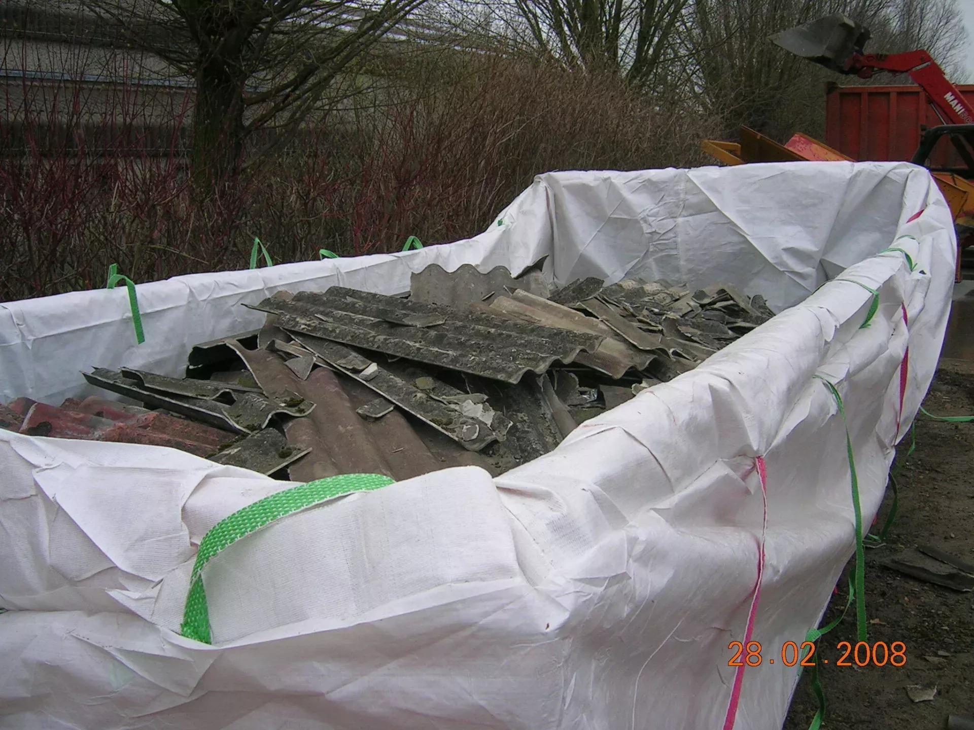 Vulsteke verbeke poperinge asbest asbestcontainer asbestzakken